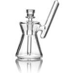 GRAV | Hourglass Pocket Bubbler - Clear | A Sleek Hit on the Go!