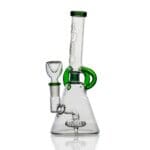 Hemper | Cyberpunk Bong - Blue, Green | Futuristic Glow-In-The-Dark Water Pipe with a Techy Twist