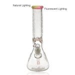 Empire Glassworks | 12" Frosty Floral Beaker - CFL Serum | Transforming Your Smoke Sesh