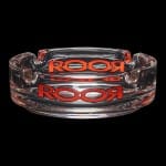 ROOR | Clear Glass Collector Ashtray - Red Logo | Elevate Your Smoking Accessories with Premium Craftsmanship
