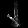 Diamond Glass Accent 12" Beaker Water Pipe - Black - 03
