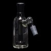 Diamond Glass Ash Catcher 45° 14mm/14mm w/ Showerhead Perc - Black - 04