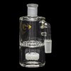 Diamond Glass Ash Catcher 90° 14mm/14mm w/ Showerhead & Honeycomb Percs - White - 02