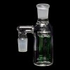 Diamond Glass Ash Catcher 90° 19mm/19mm w/ Tree Perc - Green - 03