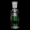Diamond Glass Ash Catcher 90° 19mm/19mm w/ Tree Perc - Green - 04