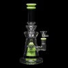 Diamond Glass Candy Corn Water Pipe - Slime Green - 01