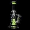 Diamond Glass Candy Corn Water Pipe - Slime Green - 02