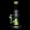 Diamond Glass Candy Corn Water Pipe - Slime Green - 03