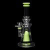 Diamond Glass Candy Corn Water Pipe - Slime Green - 05