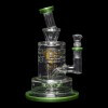 Diamond Glass Cyclon 2 Water Pipe - Green - 01