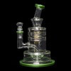 Diamond Glass Cyclon 2 Water Pipe - Green - 04