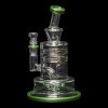 Diamond Glass Cyclon 2 Water Pipe - Green - 05