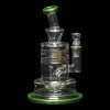 Diamond Glass Cyclon 2 Water Pipe - Green - 07