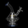 Diamond Glass Dewie Water Pipe - Blue Violet - 01