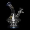 Diamond Glass Dewie Water Pipe - Blue Violet - 02