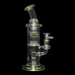 Diamond Glass | Diow Water Pipe - Bright Green | Cool, Clean, American Craftsmanship