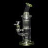Diamond Glass Diow Water Pipe - Bright Green - 03