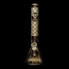 Diamond Glass Gold Karat Beaker Water Pipe - 01