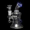 Diamond Glass Icon Baggins Water Pipe - Blue Violet - 02
