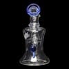 Diamond Glass Icon Baggins Water Pipe - Blue Violet - 03