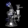 Diamond Glass Icon Baggins Water Pipe - Blue Violet - 04