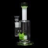 Diamond Glass Icon Pill Water Pipe - White & Green - 02