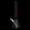 Diamond Glass Khiva 16" Beaker Water Pipe - Black & Gold - 04