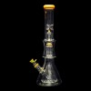 Diamond Glass Levels 17" Beaker Water Pipe - Topazine - 05