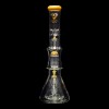 Diamond Glass Levels 17" Beaker Water Pipe - Topazine - 07