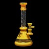 Diamond Glass Mini Twisted Beaker - Topazine - 02