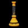 Diamond Glass Mini Twisted Beaker - Topazine - 05