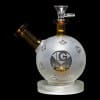 Diamond Glass Snowball Water Pipe - Gold - 01