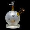 Diamond Glass Snowball Water Pipe - Gold - 04