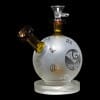 Diamond Glass Snowball Water Pipe - Gold - 05