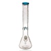 Empire Glassworks 15" Frosty Floral Beaker - Blue Starlight - 01