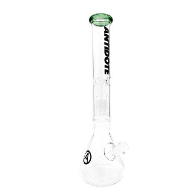 Antidote 16" Green Lip Beaker w/ 8-arm Tree Perc