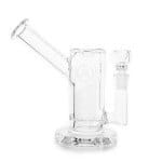 Antidote Glass | 7" Sandblasted Mini Rig | Perfect Companion for Travel