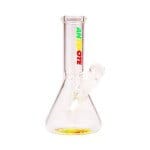 Antidote Glass | 8" Scientific Rasta Beaker Water Pipe | Elevate Your Smoking Experience with Vivid Colors