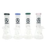 Antidote Glass | Color Lip 8" Baby Beaker Water Pipe | Timeless Elegance for Every Smoker