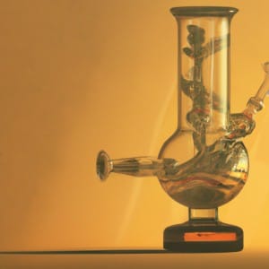 What kind of glass are water pipes made out of?