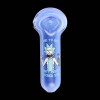 Chameleon Glass Riggity Wrecked Glass Pipe - Blue