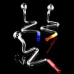 420º Below | Colorful Glass Snake Oil Burner Pipe - Made in USA | Elevate Your Relaxation Game with Vibrant Durability