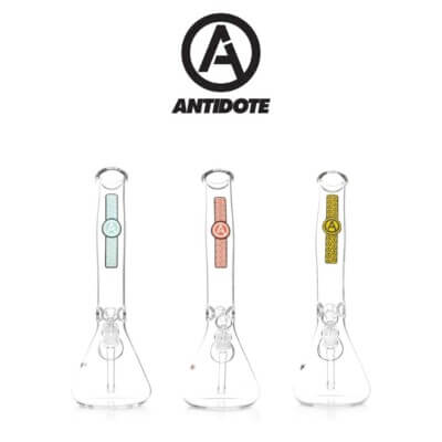 Antidote 17" Bent Neck Beaker Water Pipe - 03