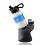 Empire Glassworks | Water Bottle Puffco Peak Attachment - White/Blue | Elevate Your Oil Burning Game