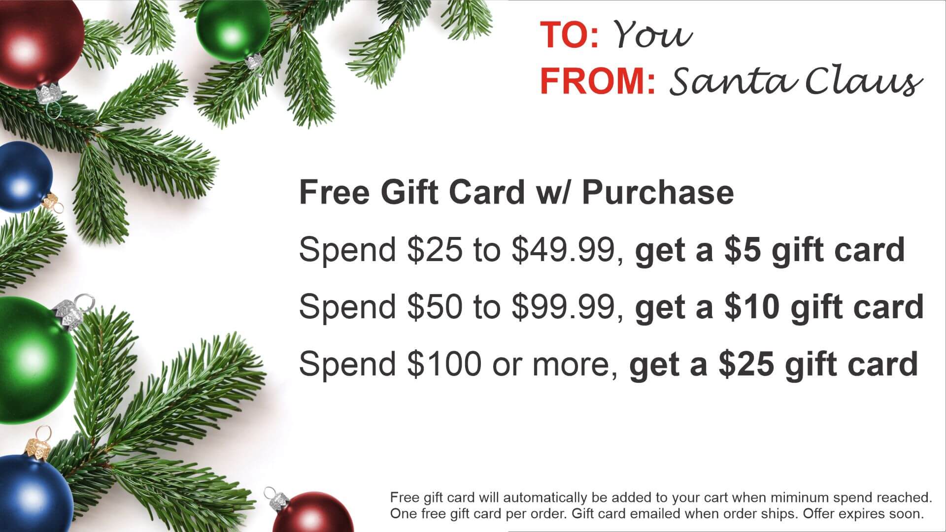 Free Gift Card Banner Free Gift Card Banner