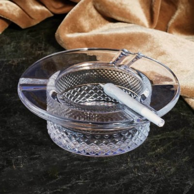 Jane West | Twenties Collection Ash Tray - Clear | Stylish Way to Ash with Jane's Touch