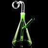 Colorful Cone Glass Oil Burner Rig - Green