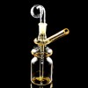 Colorful Glass Bottle Oil Burner Rig - Yellow