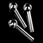 420º Below | Clear Thick Glass Oil Burner Pipe With Dented Bowl | Perfect Companion for Smooth Sessions, Anytime, Anywhere