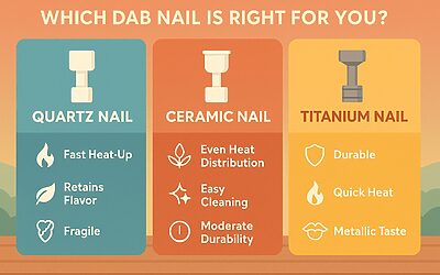 Quartz, Ceramic, or Titanium? Which Dab Nail Is Right for You? 0 (0)